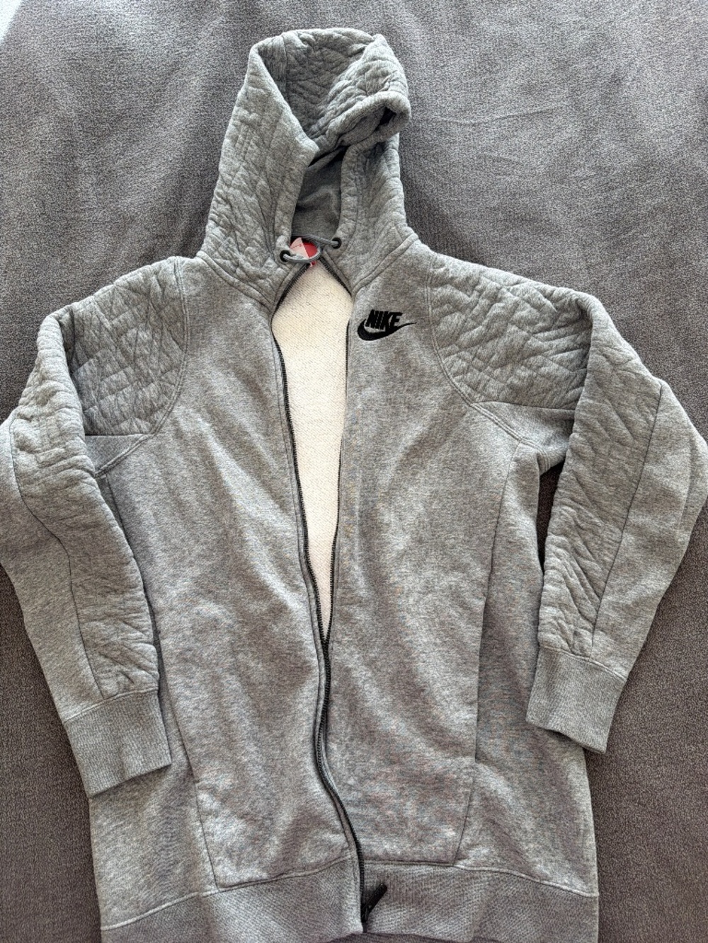 Nike Tech Fleece Gray Full Zip Hoodie Size S